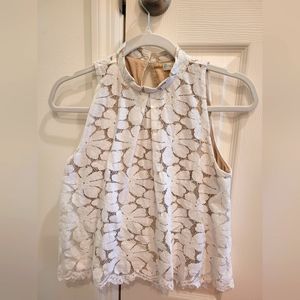 White flower crop top